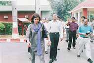 With Anil Ambani during one of his visits at the Chief Minister’s residence
