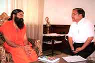 With World Famous Yoga Guru Baba RamDev at his Patanjali YogPeeth HQ at Haridwar Uttarakhand