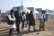 Final Inspection Media Residential Camps at Kumbh Mela Haridwar 2010
