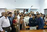 At Lucknow University with Journalism and Mass Communication Faculty, Students and PRSI Officials